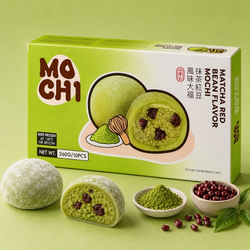 Wundercook Matcha Red Bean Mochi Ice Cream