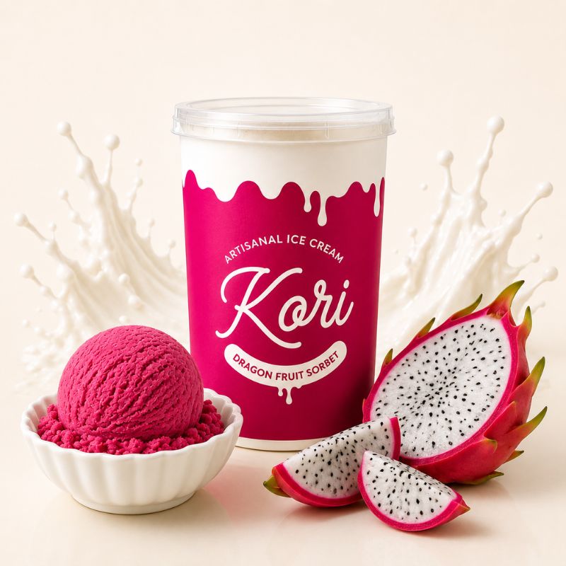 Wundercook Kori Artisan Sorbet – Dragon Fruit 180g