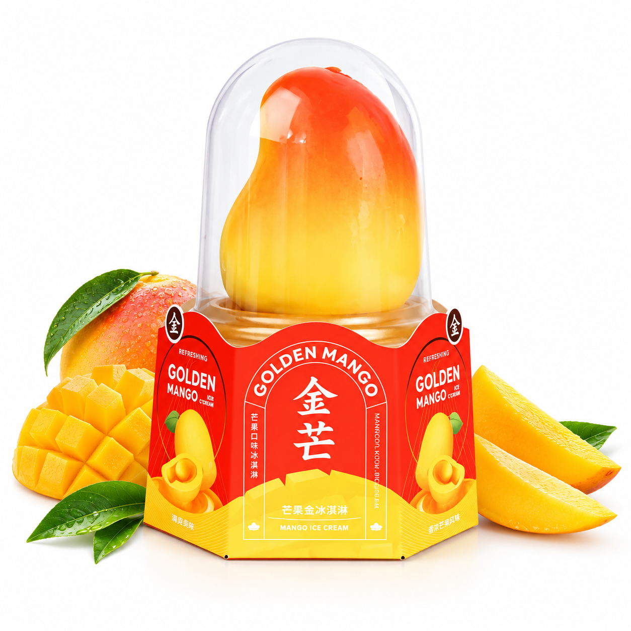 Wundercook Viral Jinmang Mango with filling Ice cream