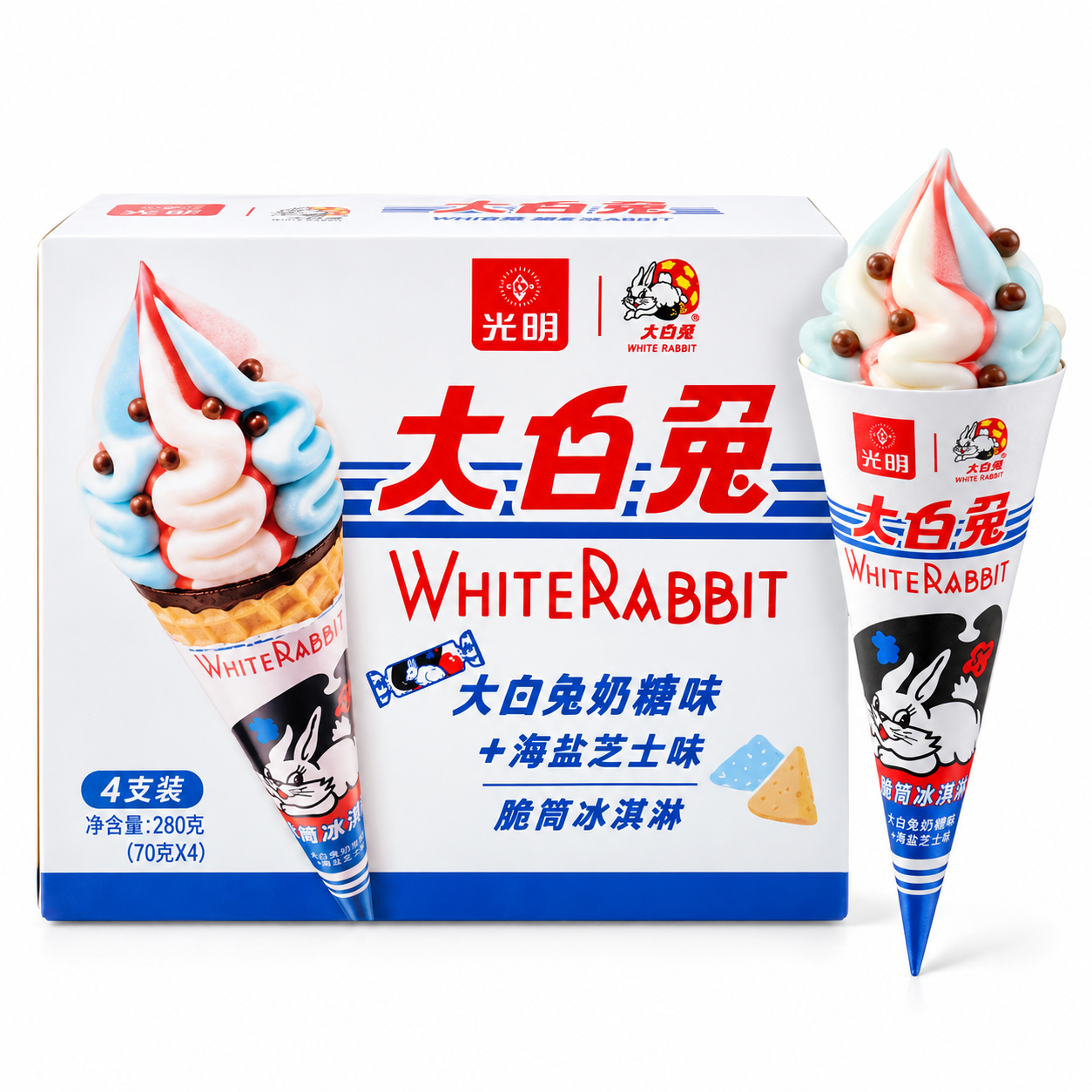 Wundercook White Rabbit Ice Cream Cone
